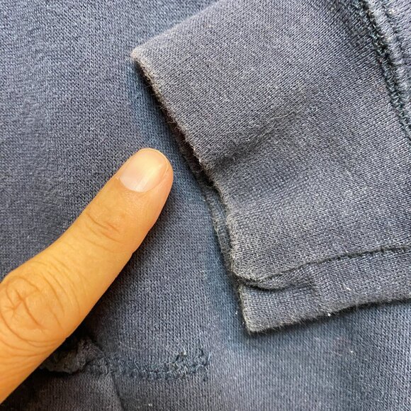 VINTAGE Penn State Nittany Lions Sweatshirt Mens L Navy OBV 1/4 Zip Pullover - Picture 6 of 15